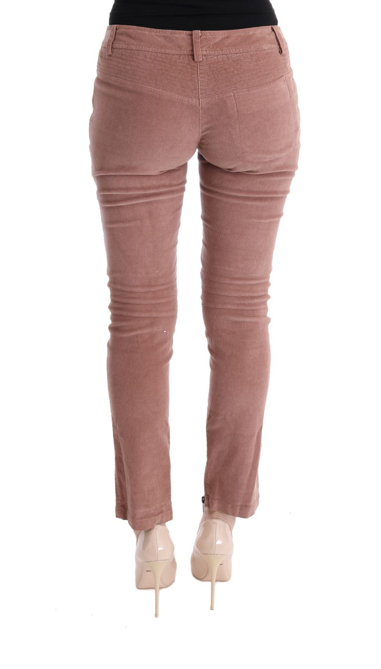 Chic Brown Capri Cropped Pants for Elegant Evenings