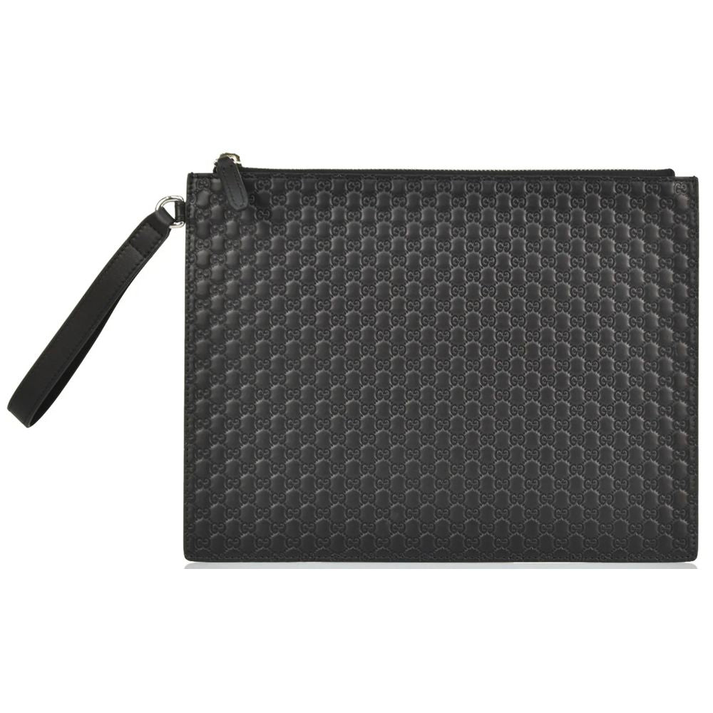 Black Calfskin Men Clutch