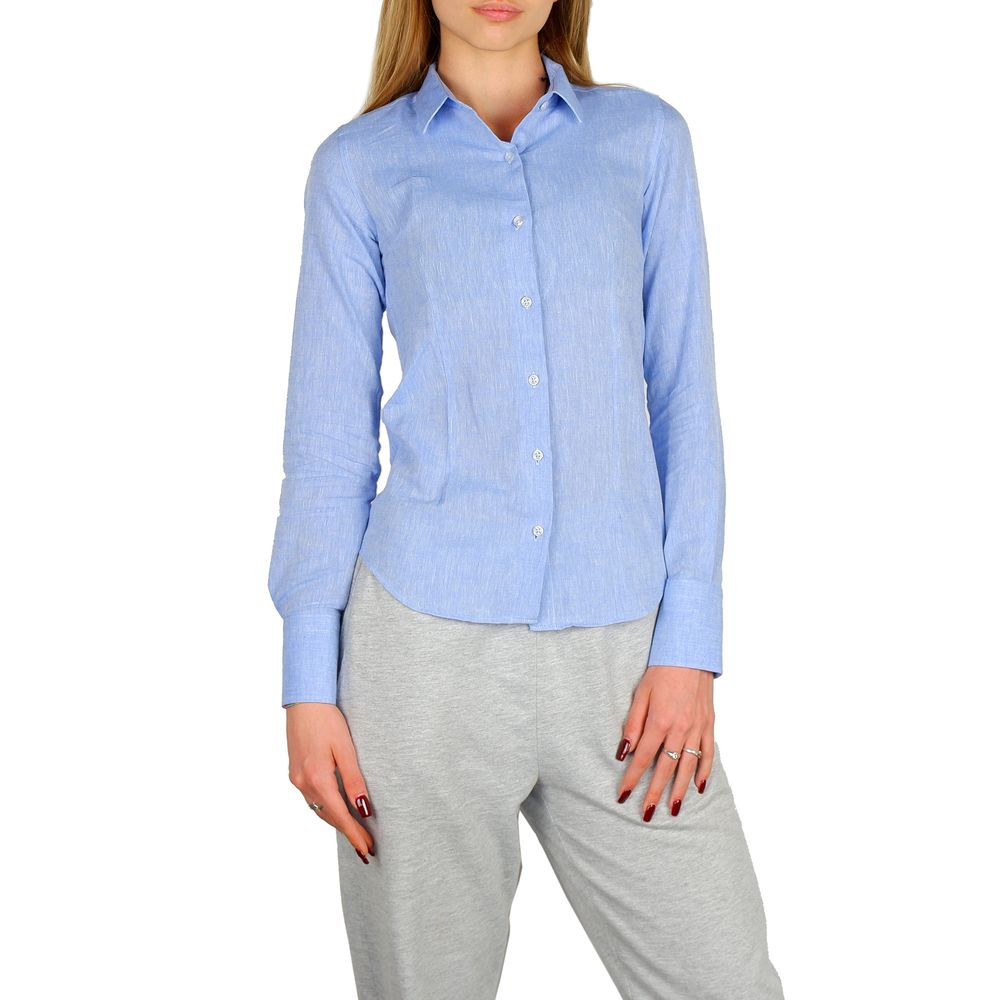 Milano Slim Fit Cotton-Linen Blend Shirt