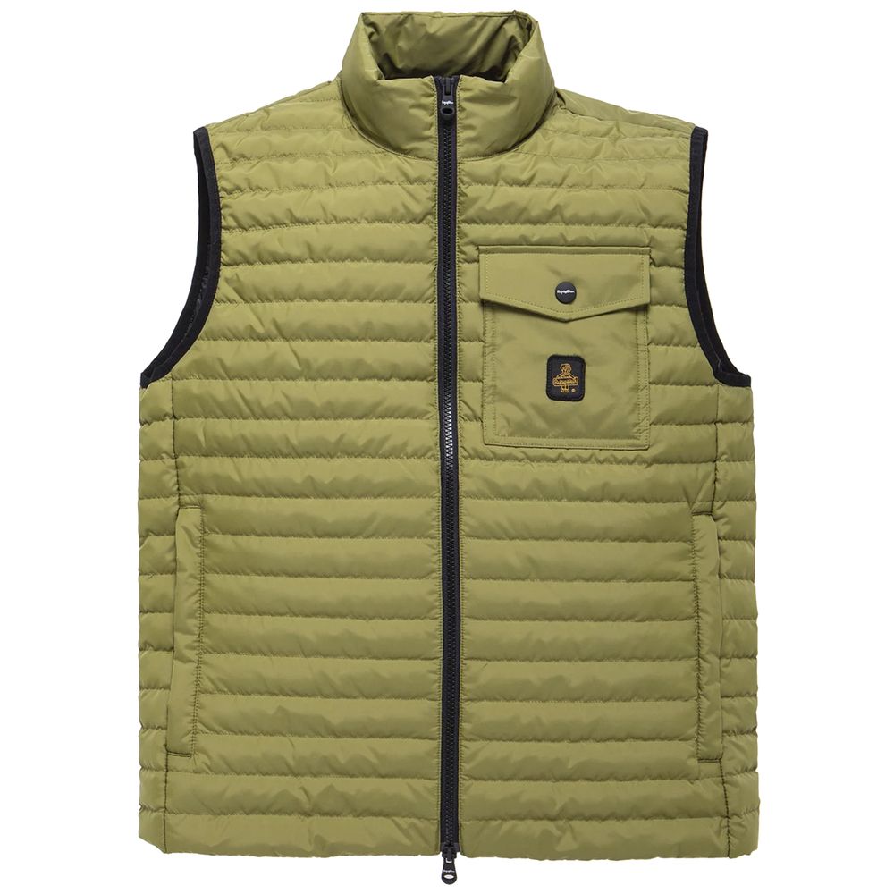 Versatile Green Down Vest for Men