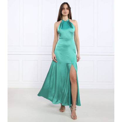 Green Polyester Dress