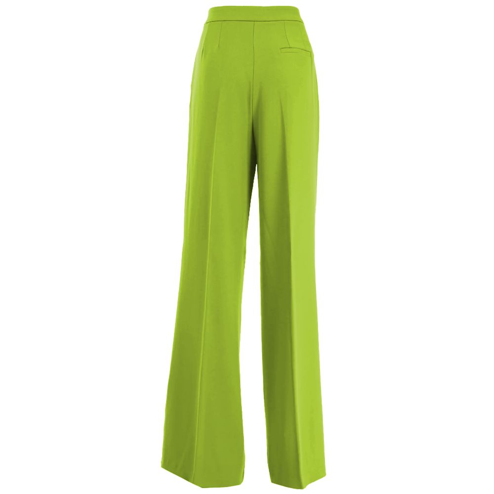 Green Polyester Jeans & Pant