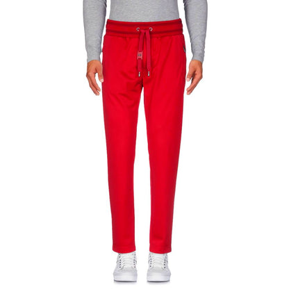 Elevate Your Style with Elite Pink Technical Tracksuit Trousers