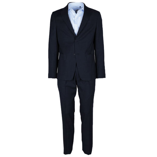 Blue Wool Vergine Suit