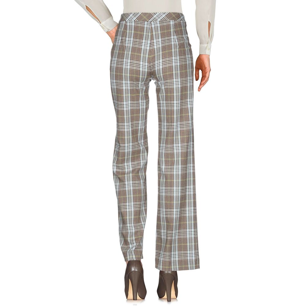 Chic Tartan Print Trousers