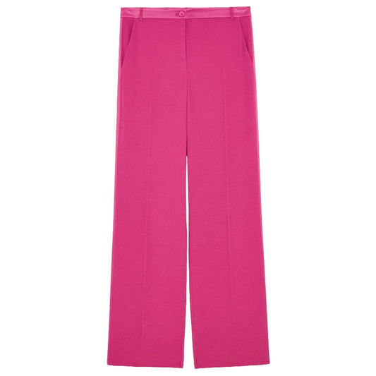 Elegant Fuchsia Palazzo Trousers