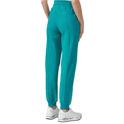 Chic Green Cotton Drawstring Pants