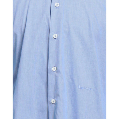 Elegant Light Blue Cotton Shirt