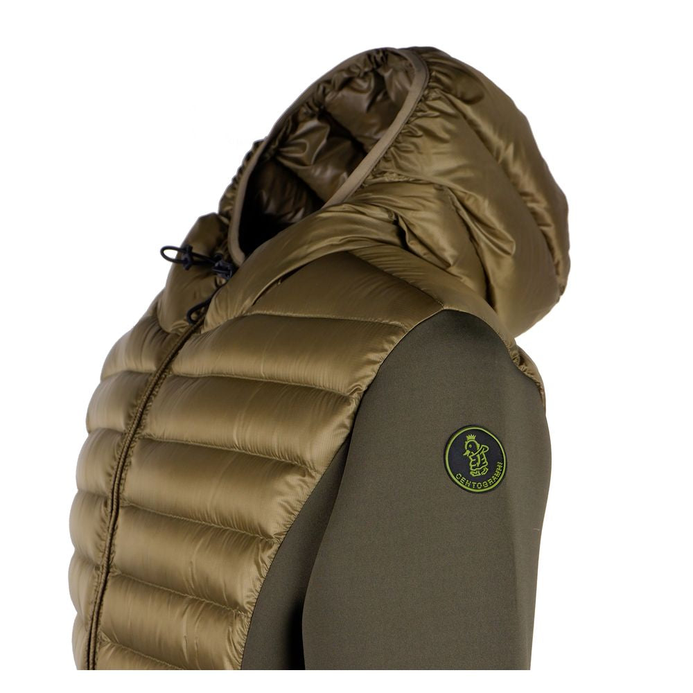 Sleek Nylon Down Jacket - Duck-Padded Warmth