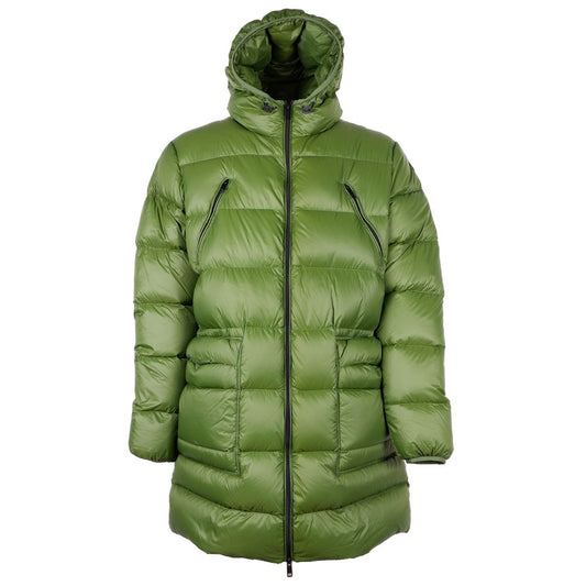 Elegant Long Nylon Down Jacket