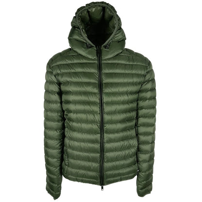 Sumptuous Green Nylon Down Jacket