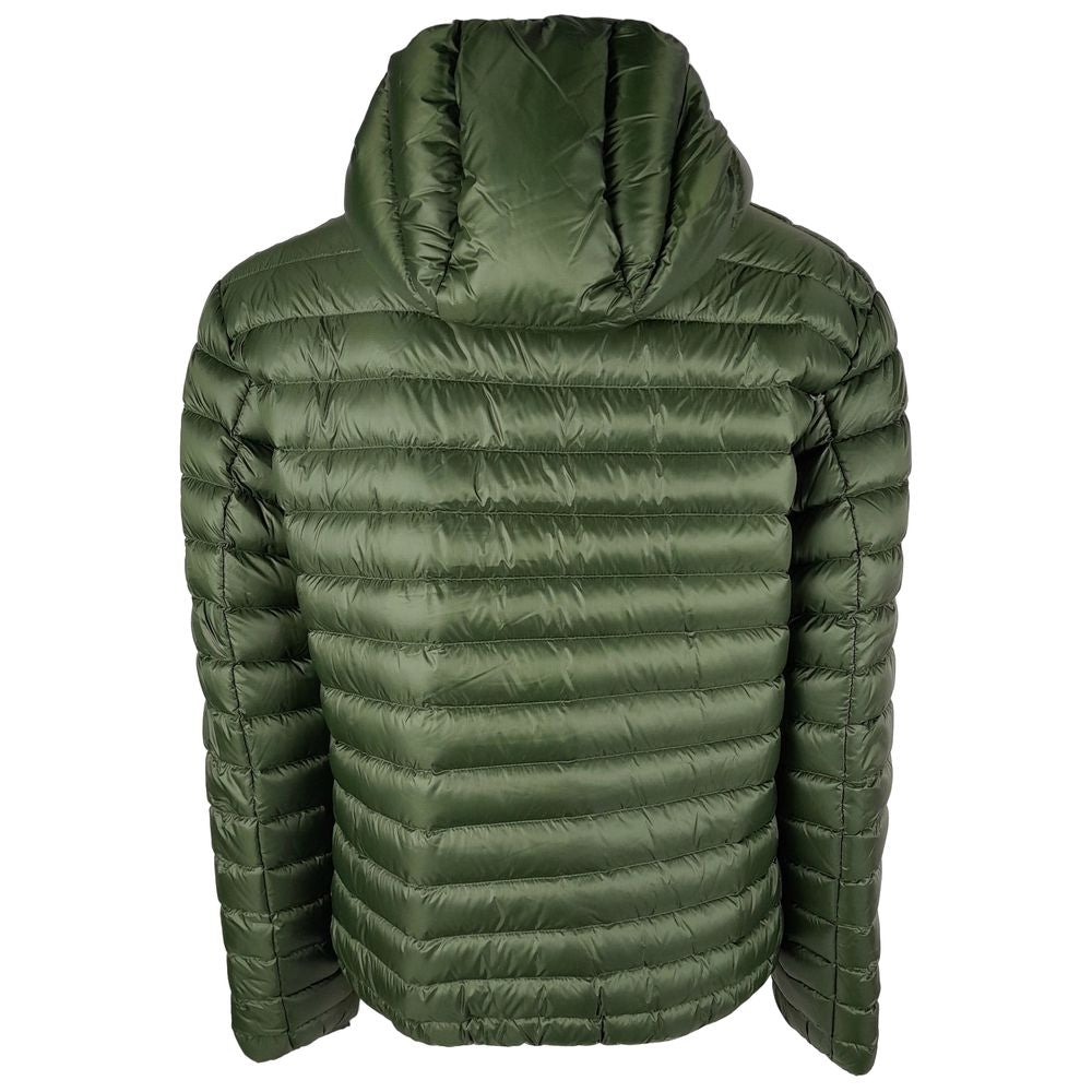 Sumptuous Green Nylon Down Jacket