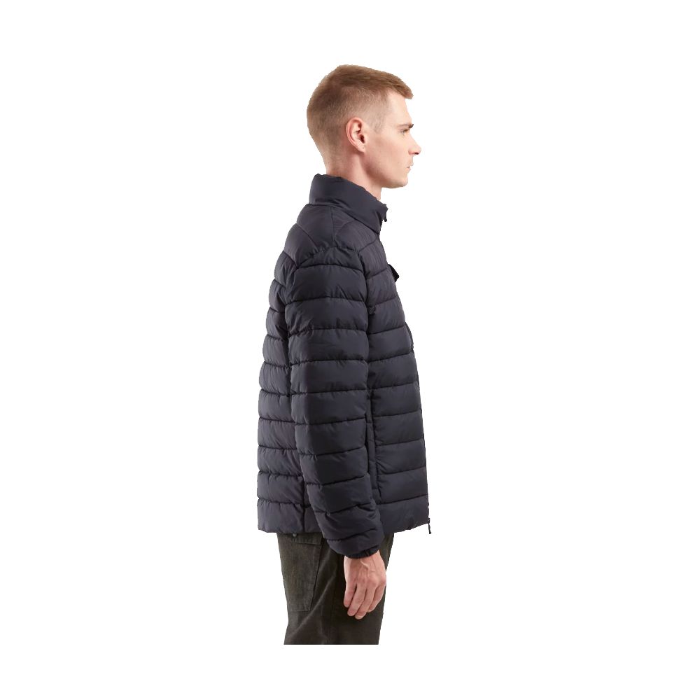 Blue Padded Nylon Men's Jacket