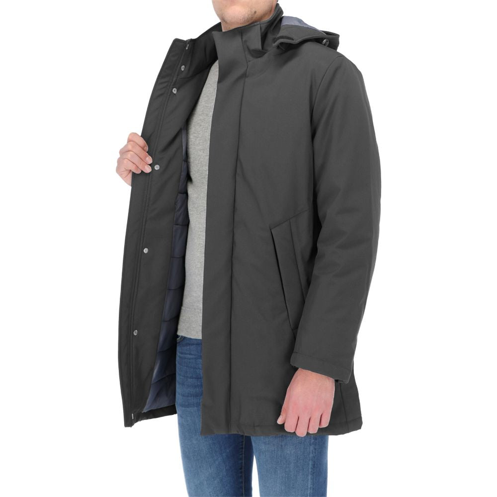 Sleek Tech Parka For Elegant Warmth