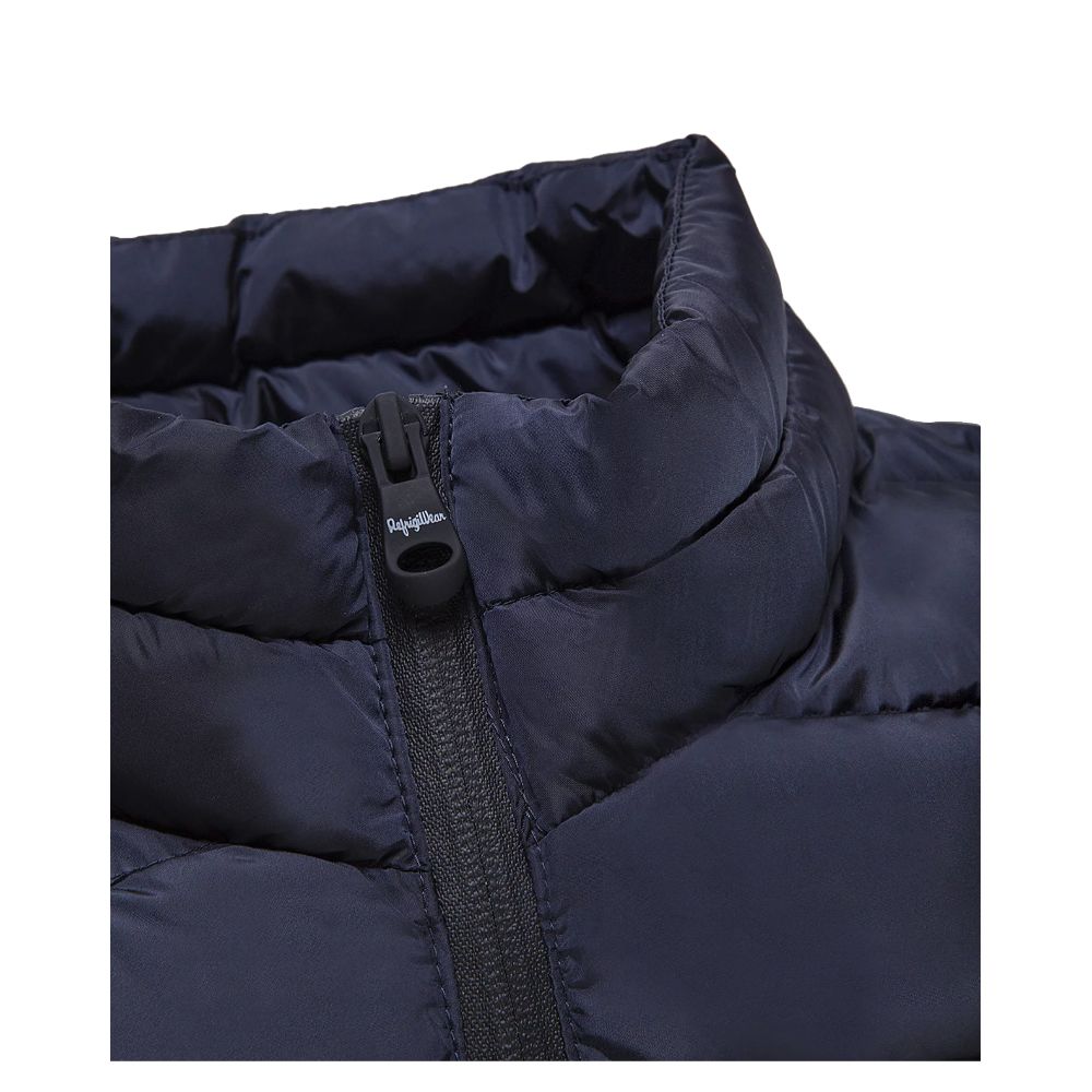 Blue Nylon Men Jacket