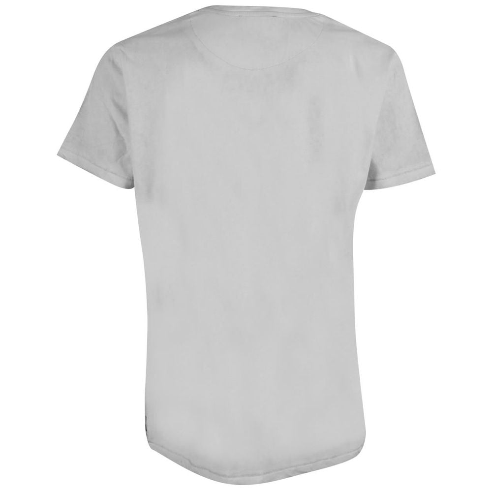 "Gray Cotton Men T-Shirt"