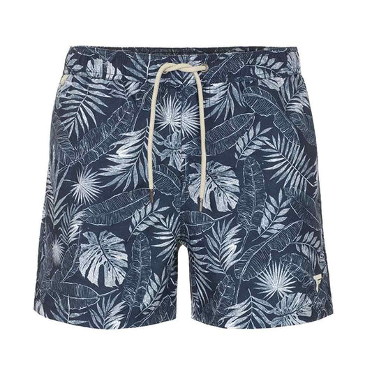 Blue Polyester Men Swimwear