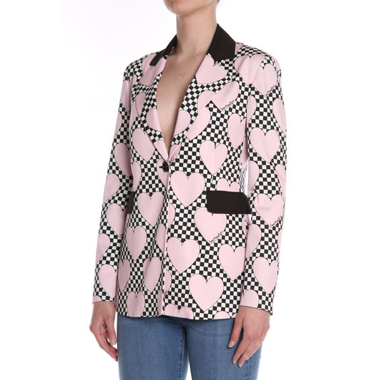 Pink Acetate Women Blazer