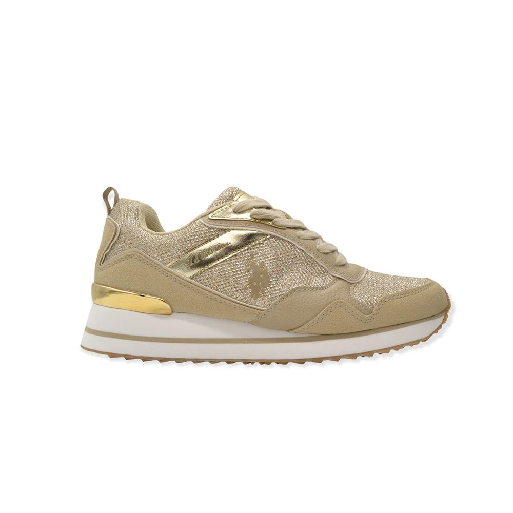 Beige Eco Fabric Women Sneaker