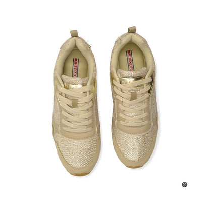 Beige Eco Fabric Women Sneaker