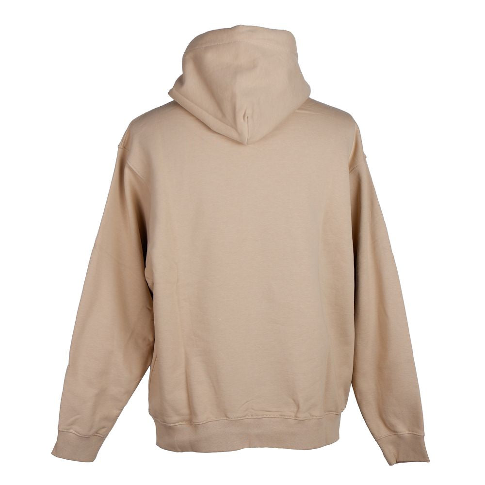 Beige Cotton Men Sweater