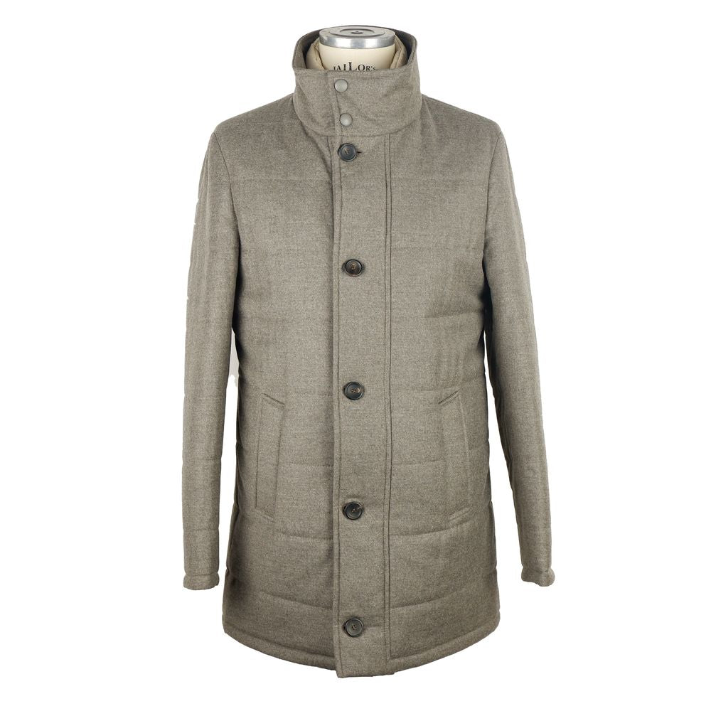 Gray Wool Men Jacket