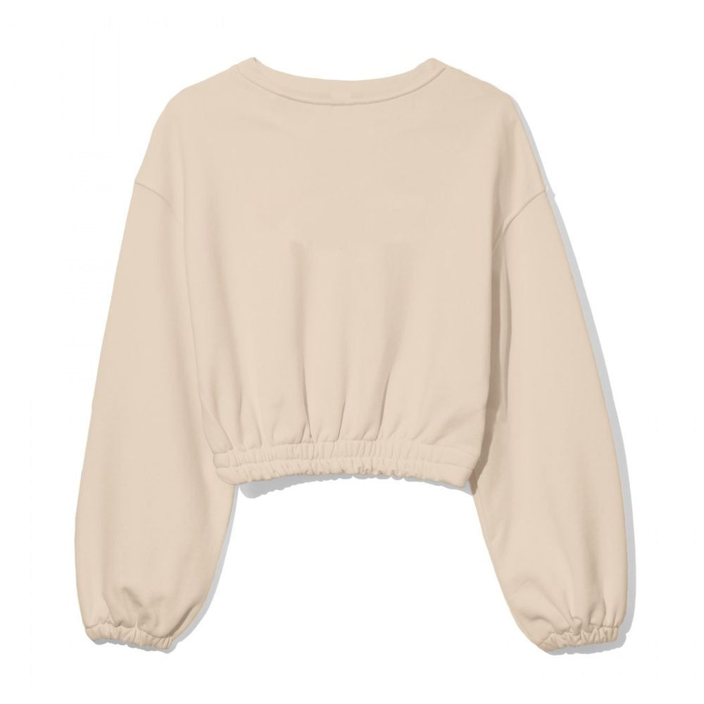 Beige Cotton Women Sweater