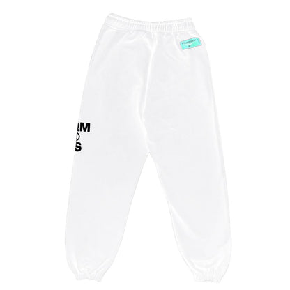 White Cotton Women Trouser