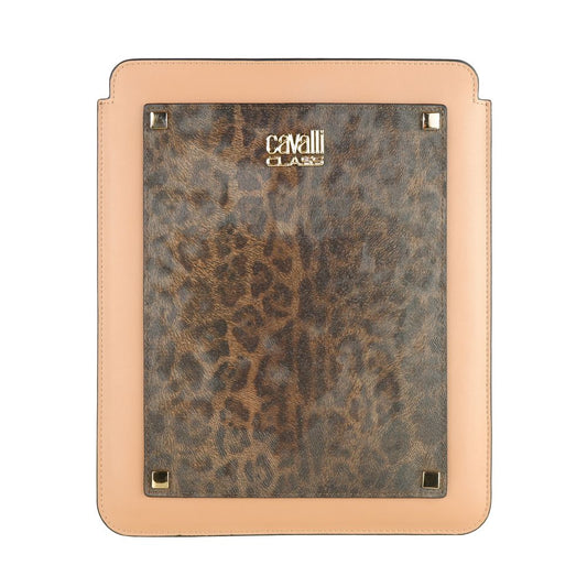 Chic Leopard Print Calfskin Tablet Case