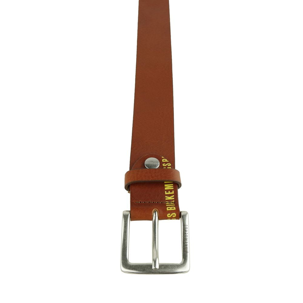 Brown Calfskin Men Belt