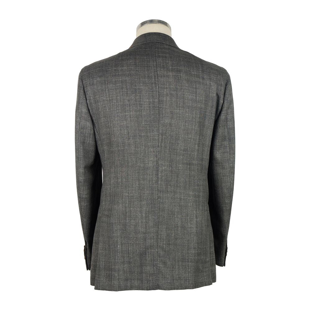 Gray Wool Men Jacket