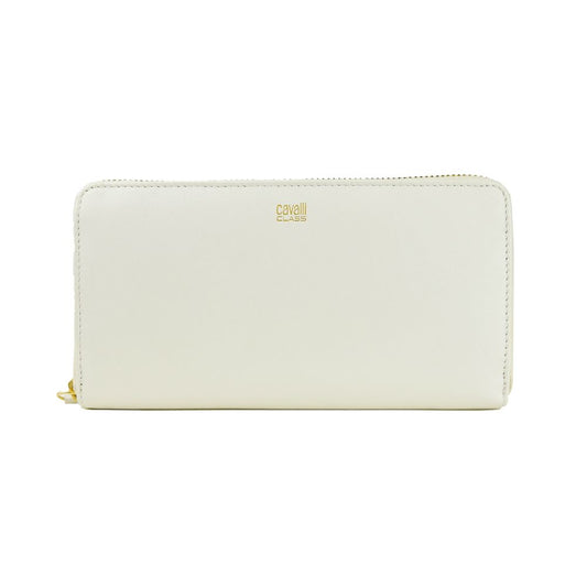 Elegant White Calfskin Leather Wallet