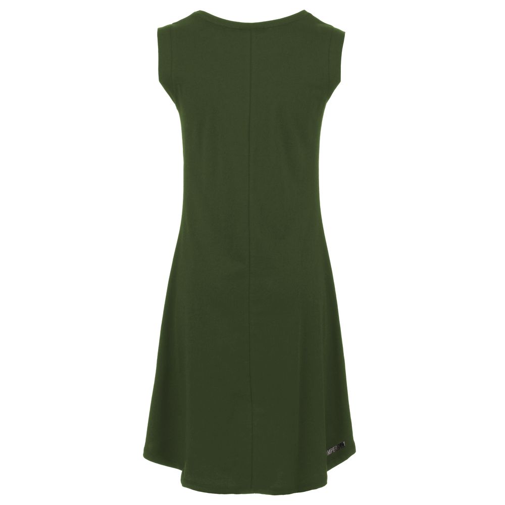 Green Cotton Women Maxi Dress