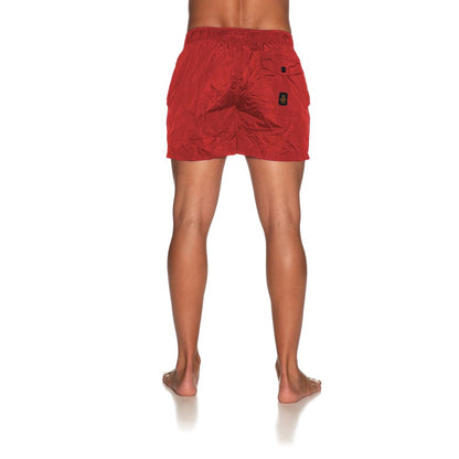 Red Nylon Men's Swimsuit