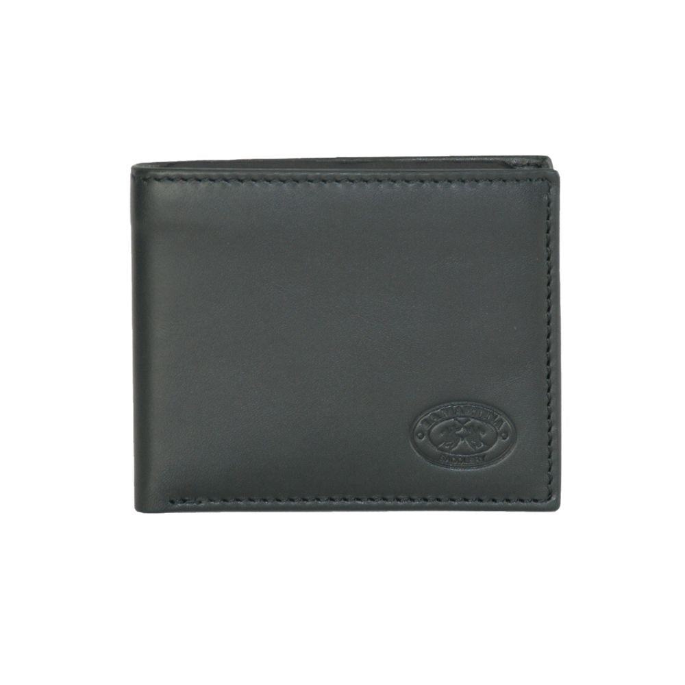 Black Calfskin Men Wallet