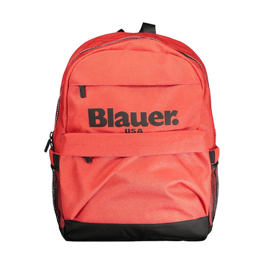 Red Polyester Backpack