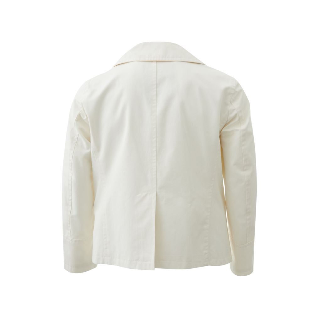 Elegant White Polyamide Jacket