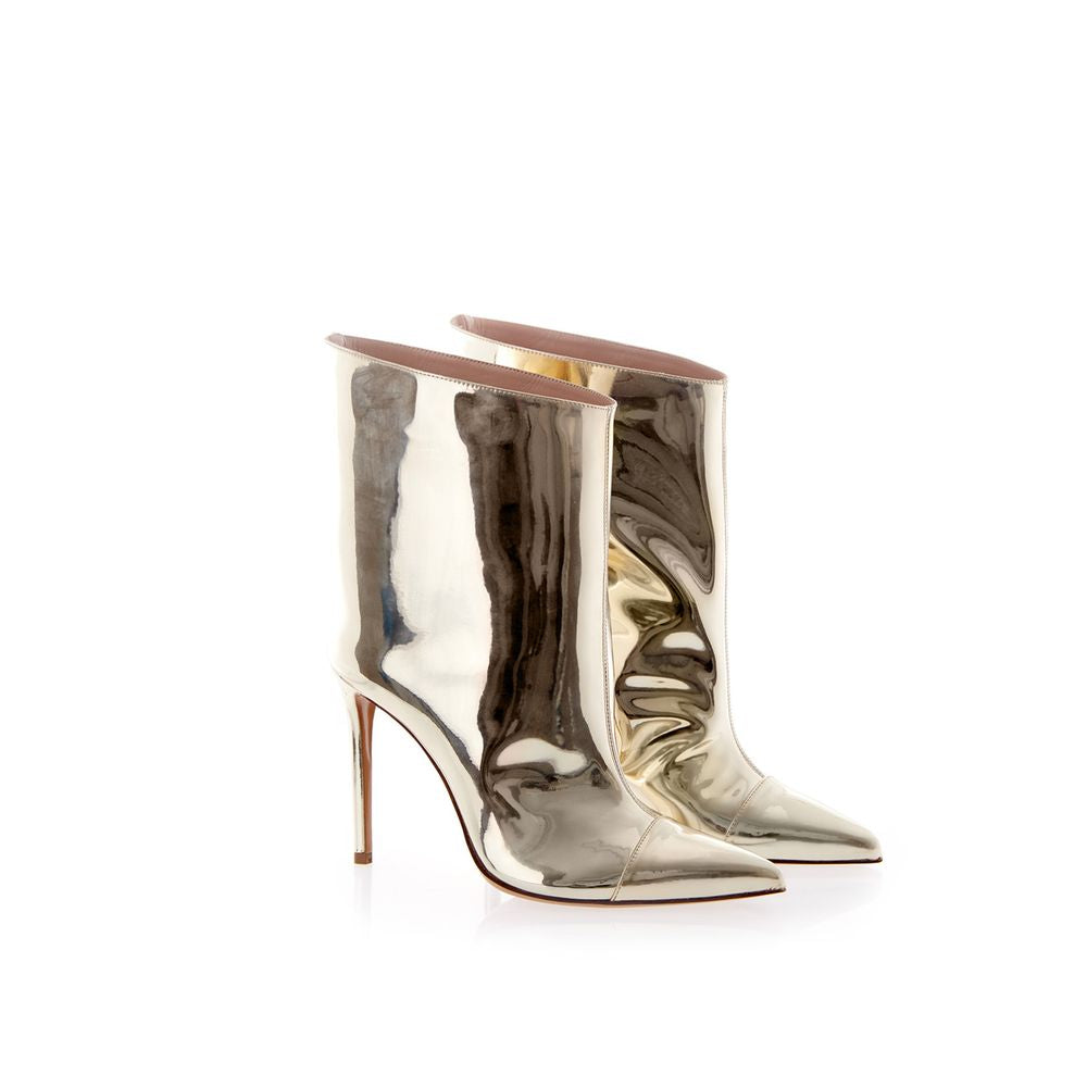 Chic Multicolor Patent Leather Boots