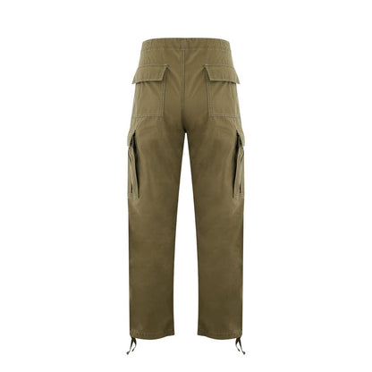 Elegant Green Cotton Trousers