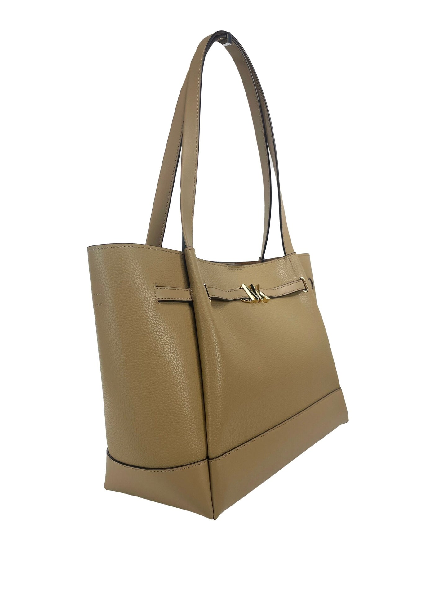 Reed Large Camel Leather Belted Tote Shoulder Bag Purse