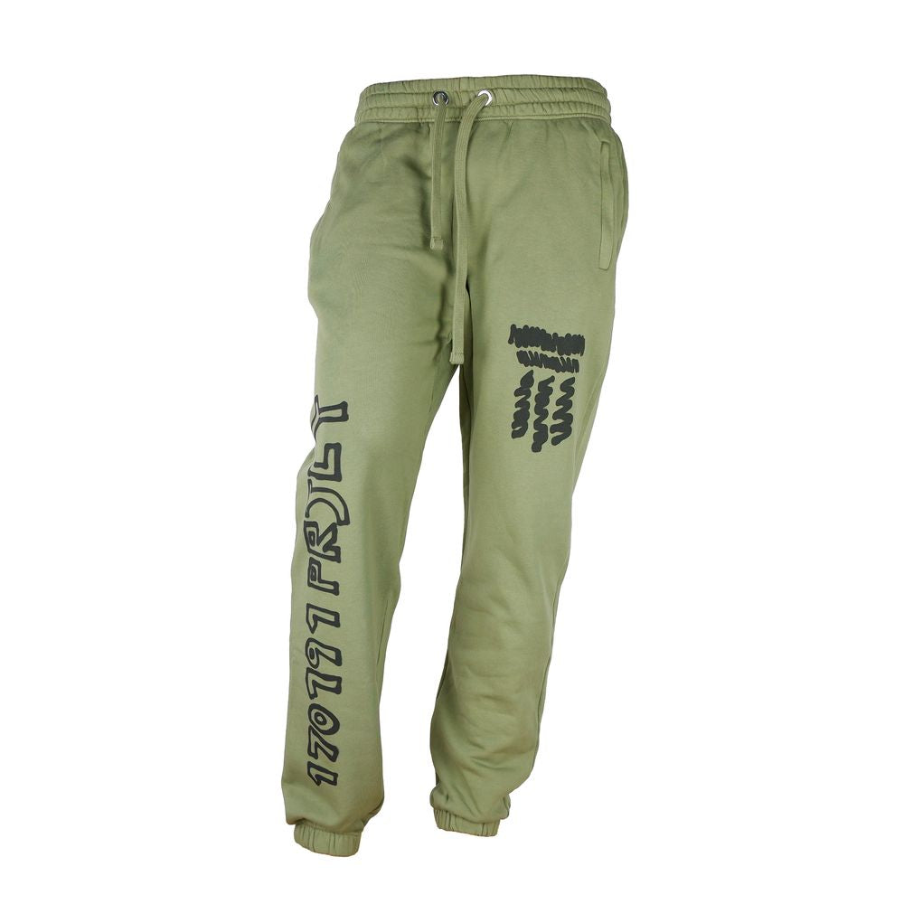 Emerald Allure Cotton Tracksuit Trousers