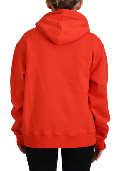 Red Mini Icon Cotton Hoodie Sweatshirt Sweater