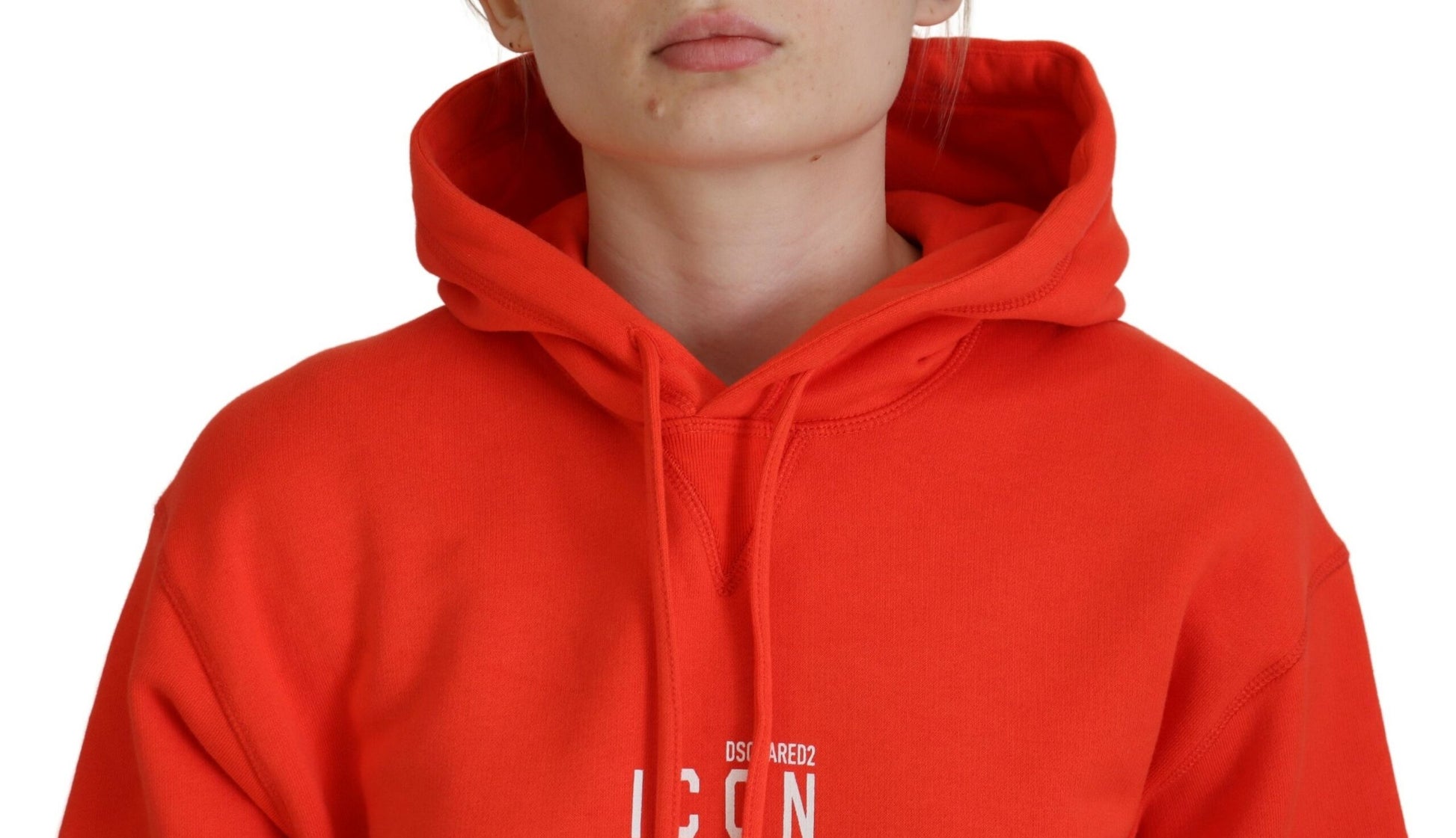 Red Mini Icon Cotton Hoodie Sweatshirt Sweater