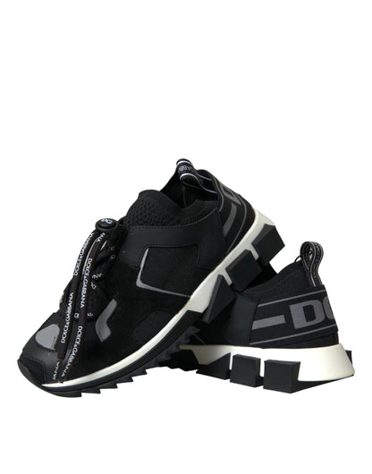 Black Mesh Sorrento Trekking Sneakers Shoes