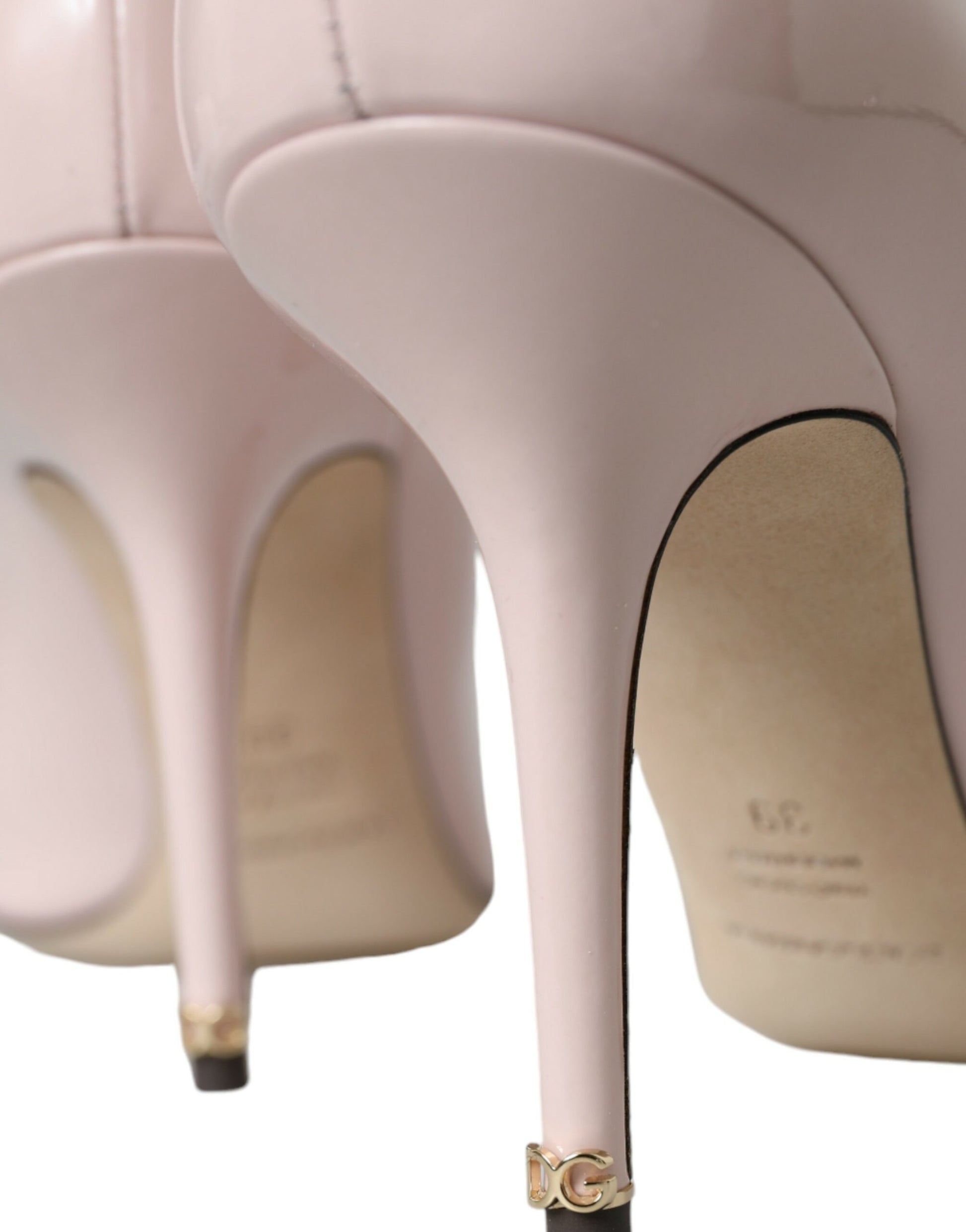 Light Pink Leather Bellucci Heels Pumps Shoes