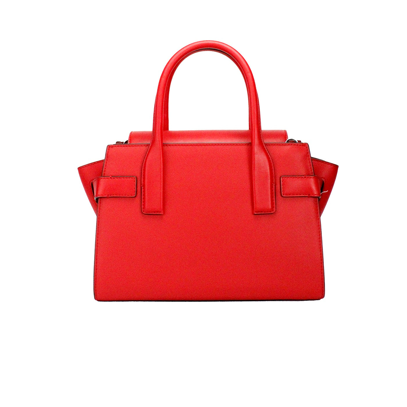 Carmen Medium Bright Red Leather Satchel Bag Purse