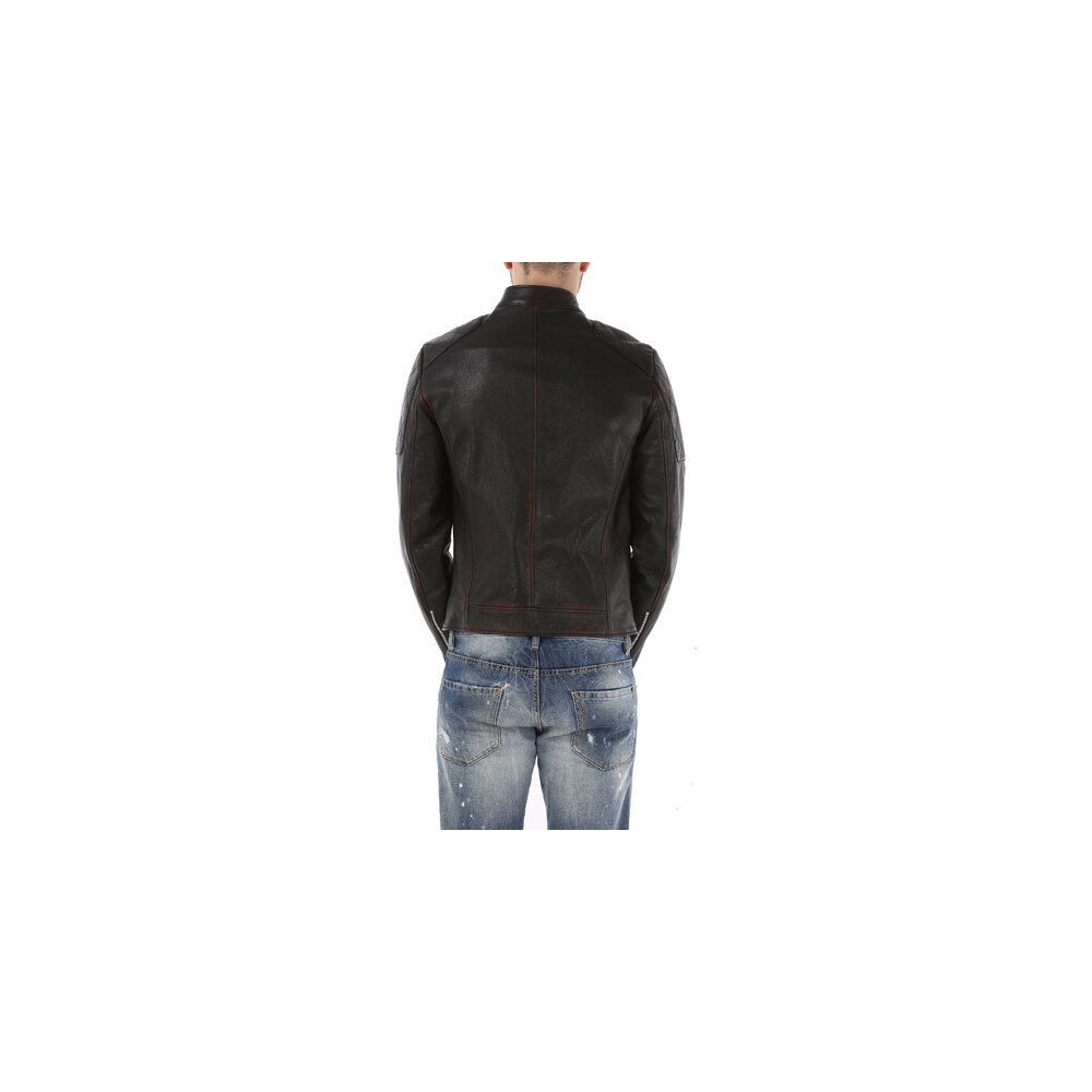 Black Leather Di Capra Jacket