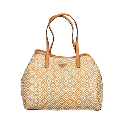 Beige Polyethylene Handbag