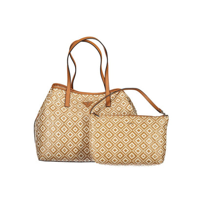 Beige Polyethylene Handbag