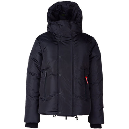 Black Nylon Men Jacket